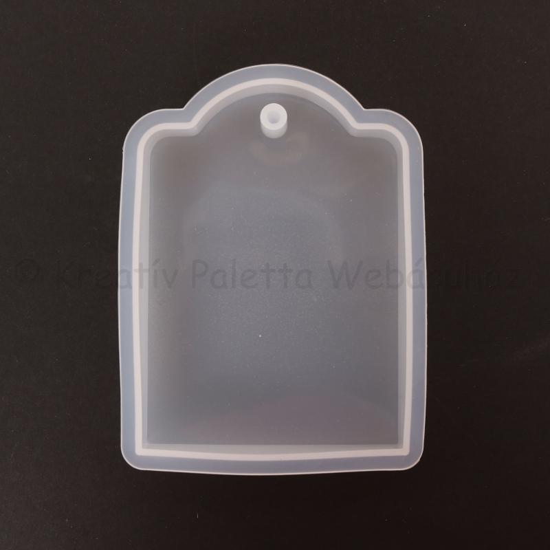 Professzionális szilikon öntőforma - címke 6,8 x 9 x 1,2 cm