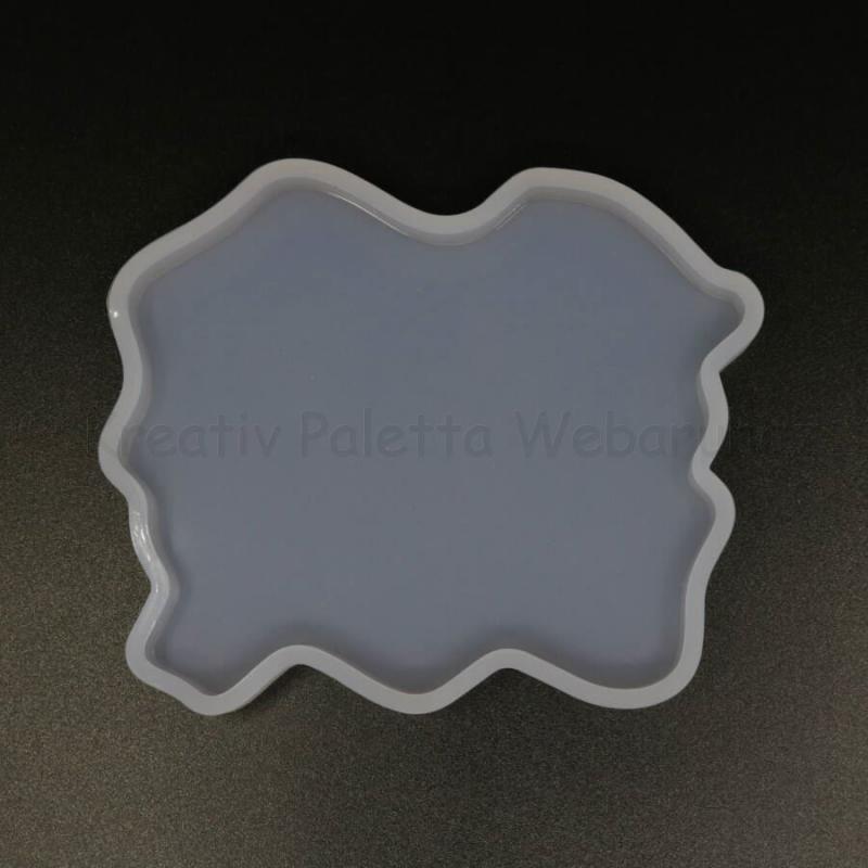 Professzionális szilikon öntőforma -  geóda téglalap 10 x 8 x 1 cm