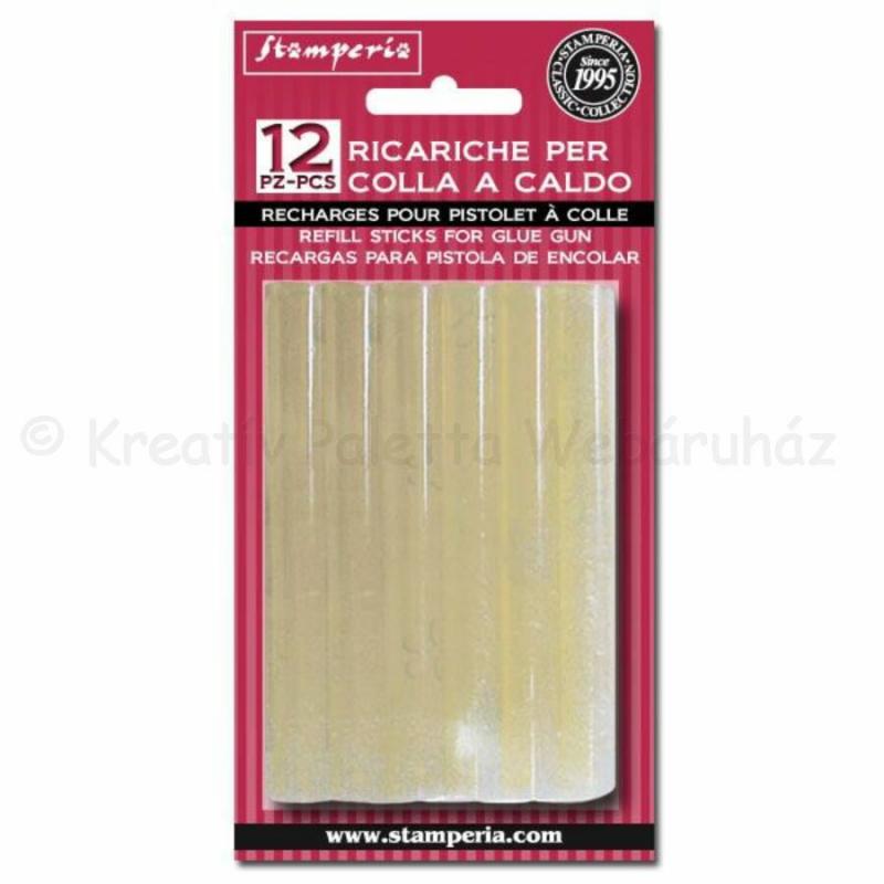 Ragasztópatron  11 mm Ø x 10 cm, 12 db/cs, Stamperia
