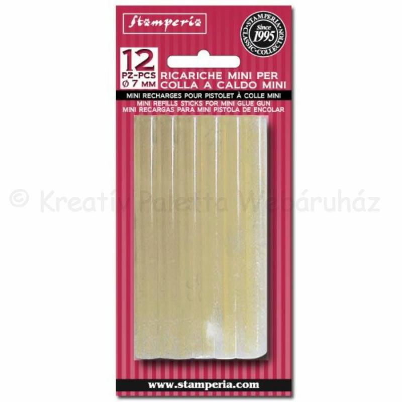 Ragasztópatron 7 mm Ø x 10 cm, 12 db/cs, Stamperia