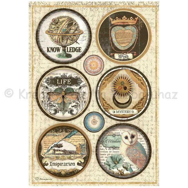 Rizspapír A/4 - Alkímia körök