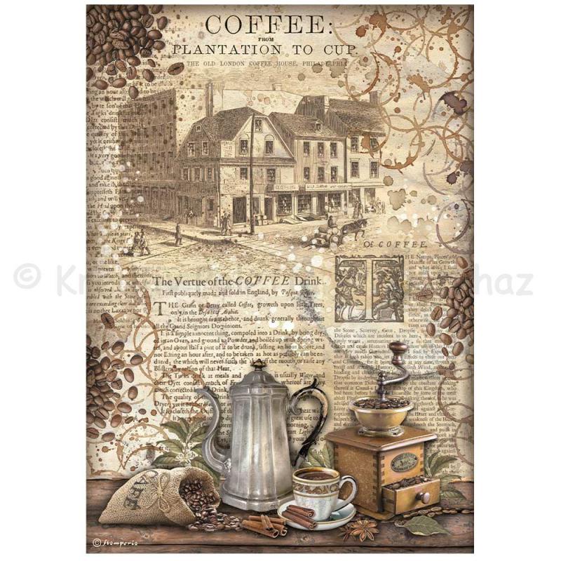 Rizspapír A/4 -  Coffee and Chocolate daráló