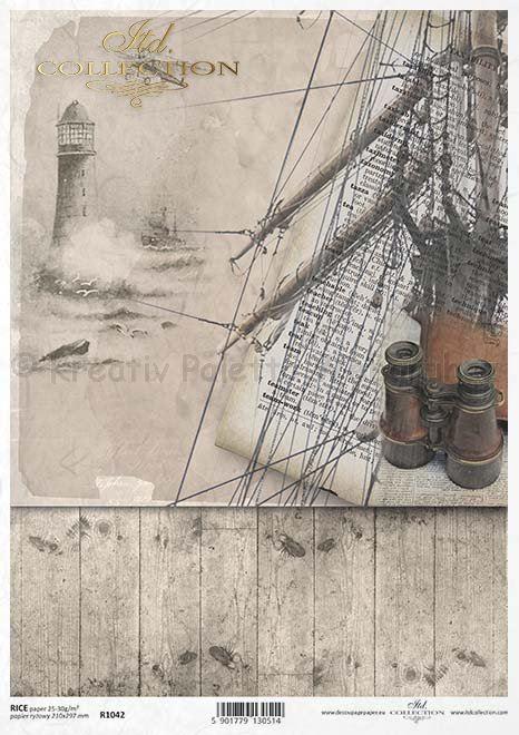 Rizspapír A/4 - hajózás