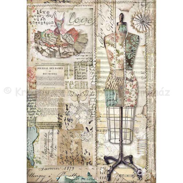 Rizspapír A/4 - manöken