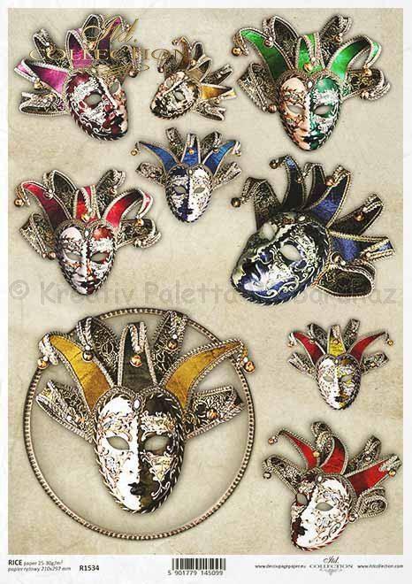 Rizspapír A/4 - maszkok