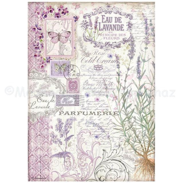 Rizspapír A/4 - Provence levendulavíz