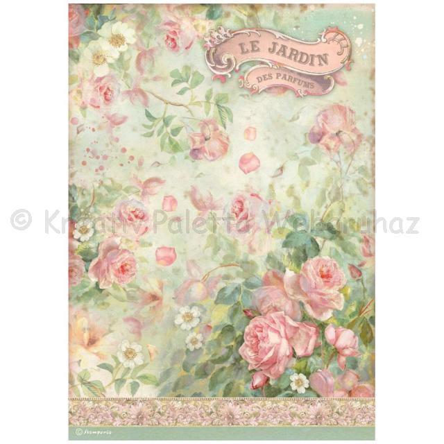 Rizspapír A/4 - Rose Parfum Le jardin des parfums