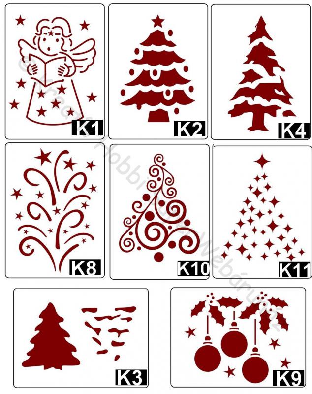 Sablon- karácsony I.  A/5