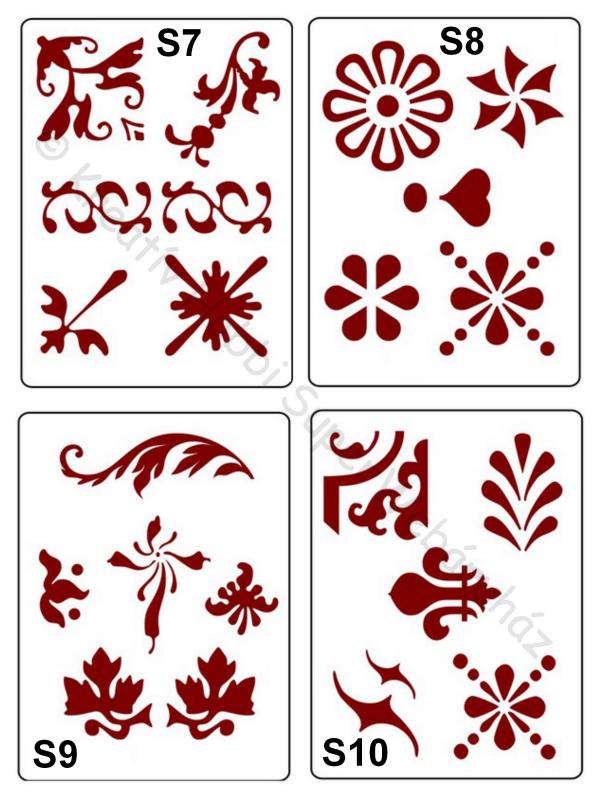 Sablon- kis motívumok  A/5