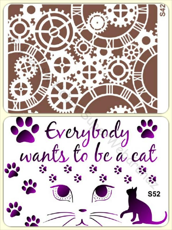 Sablon- steampunk, cicák A/5