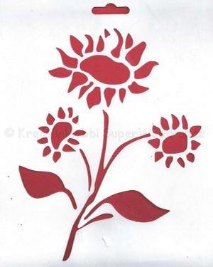 Stencil A/4 - napraforgó