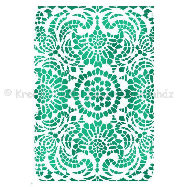 Stencil D, 20 x 15 cm - csipke