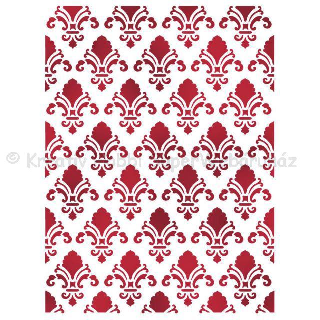 Stencil D, 20 x 15 cm - tapéta, textúra