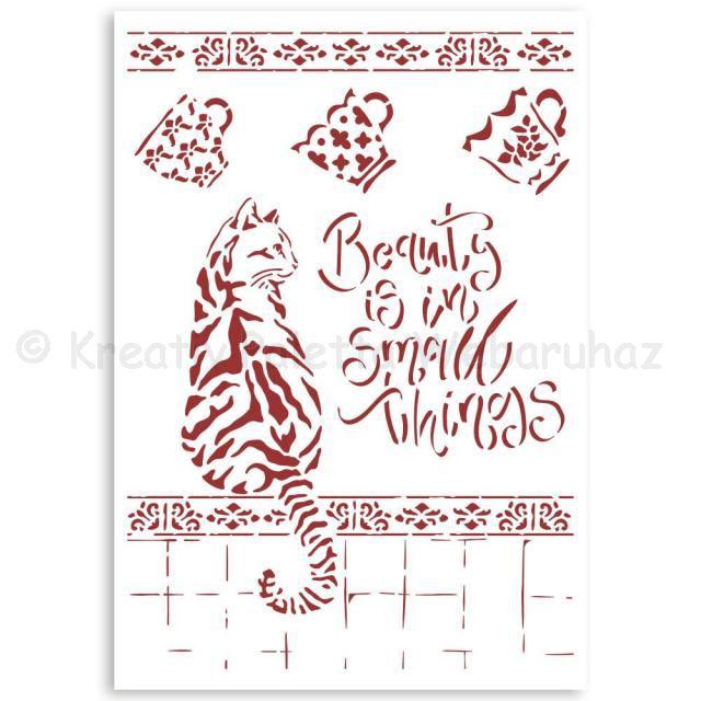 Stencil G, 21 x 29,7 cm - Casa Granada macska