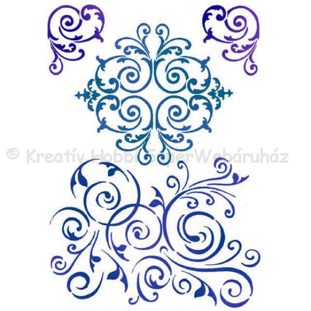 Stencil G, 21 x 29,7 cm - indaminták