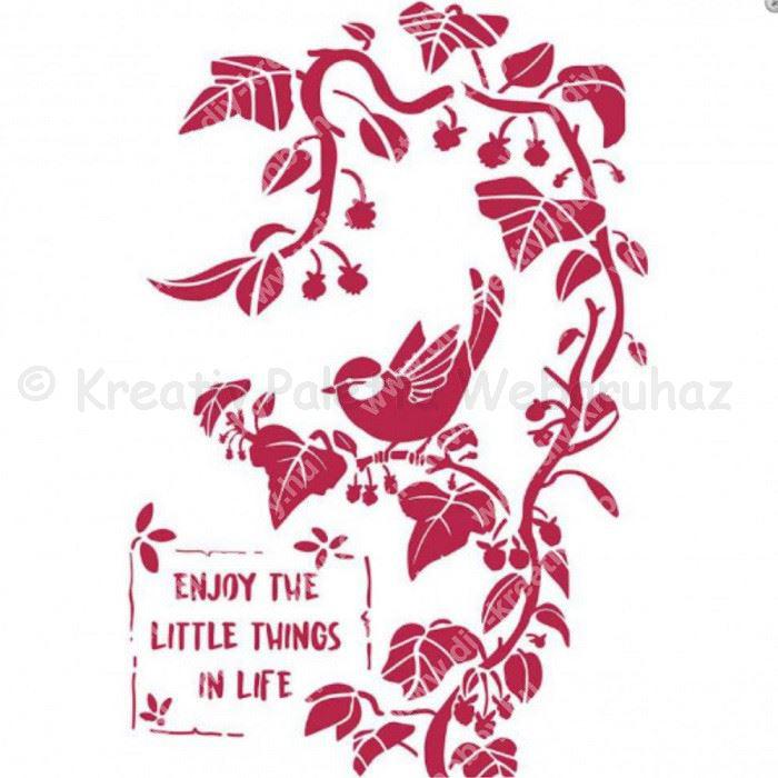 Stencil G, 21 x 29,7 cm - Madarak az ágon