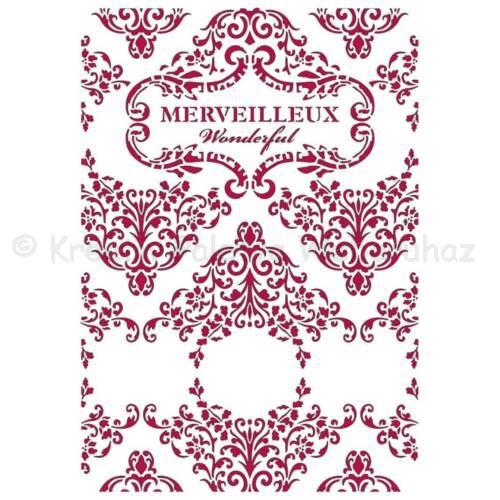 Stencil G, 21 x 29,7 cm - Romantika, motívumok