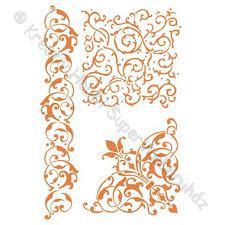 Stencil G, 21 x 29,7 cm - sarok és bordűr minták