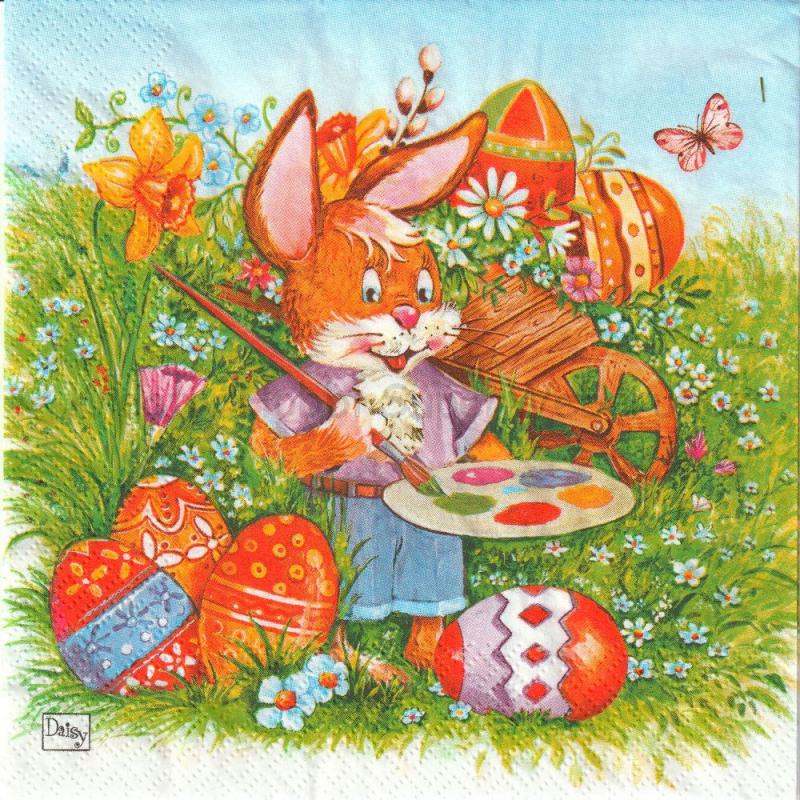 Szalvéta - a festő nyuszi - Rabbit painter