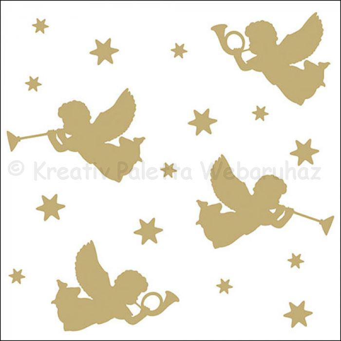 Szalvéta - angyalkák, arany
