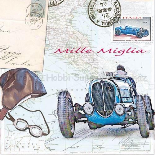 Szalvéta - autóval ezer mérföld  - Mille Miglia 