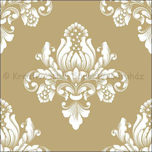 Szalvéta - barokk minta, arany - Barok Gold