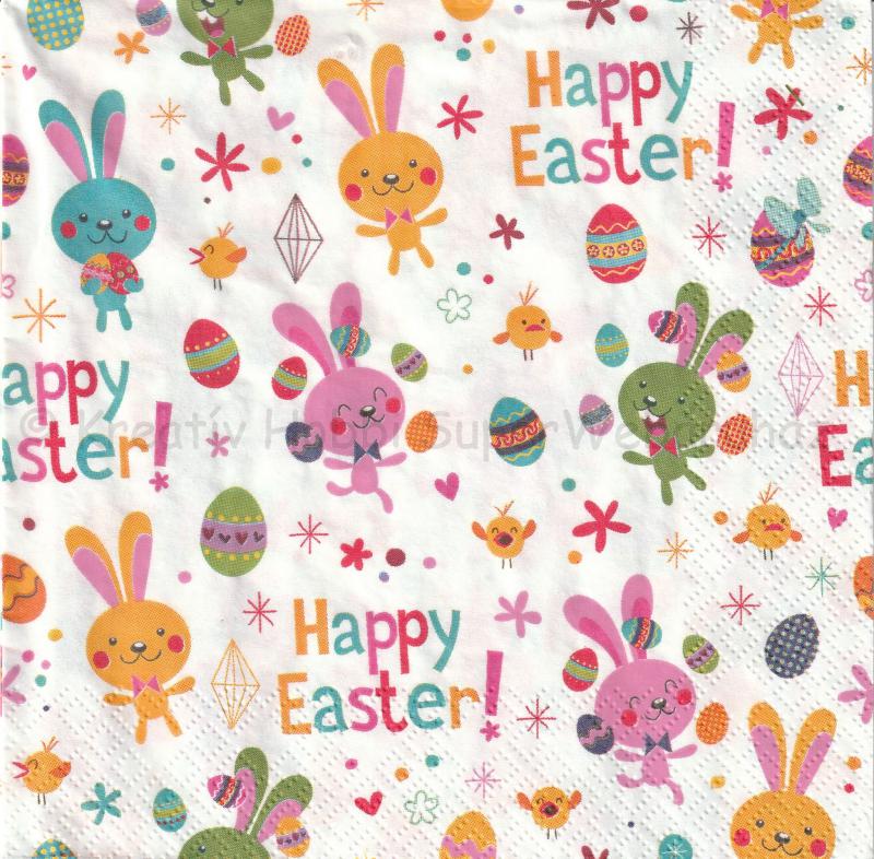 Szalvéta - boldog húsvét - Happy Easter