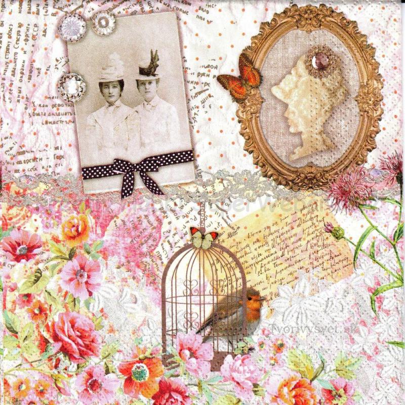 Szalvéta - Camea és kalitka - Annika