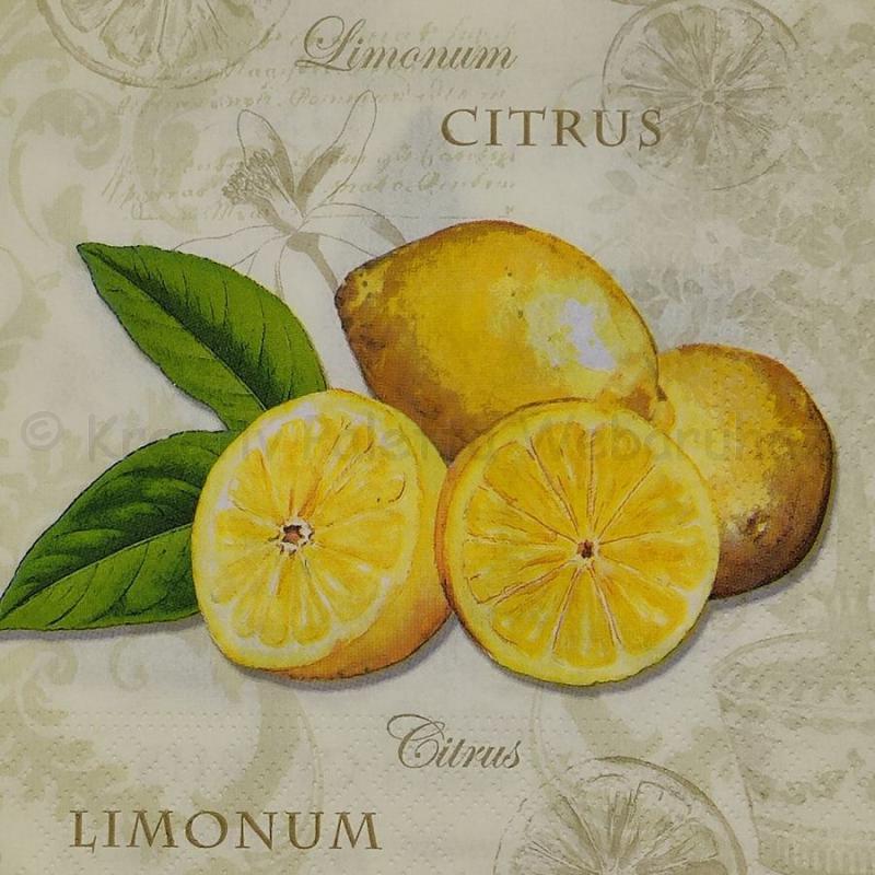 Szalvéta - citrom