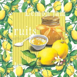 Szalvéta - citrom és lekvár - lemon jam
