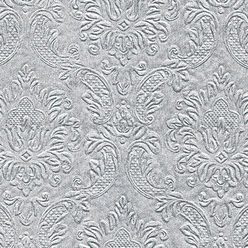 Szalvéta - domborított tapéta minta - ezüst