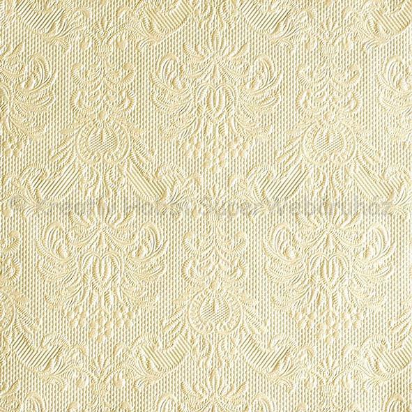 Szalvéta - domborított tapéta minta - gyöngyház krém