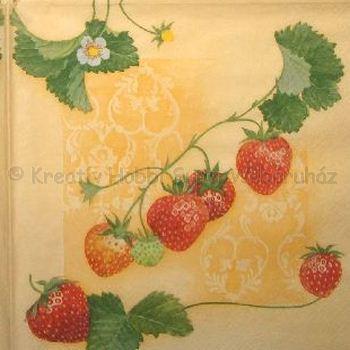 Szalvéta - eper 1