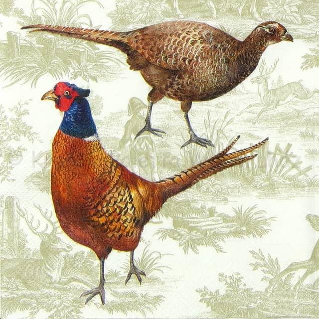 Szalvéta - fácánok