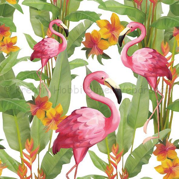Szalvéta - flamingó - Flamingo's