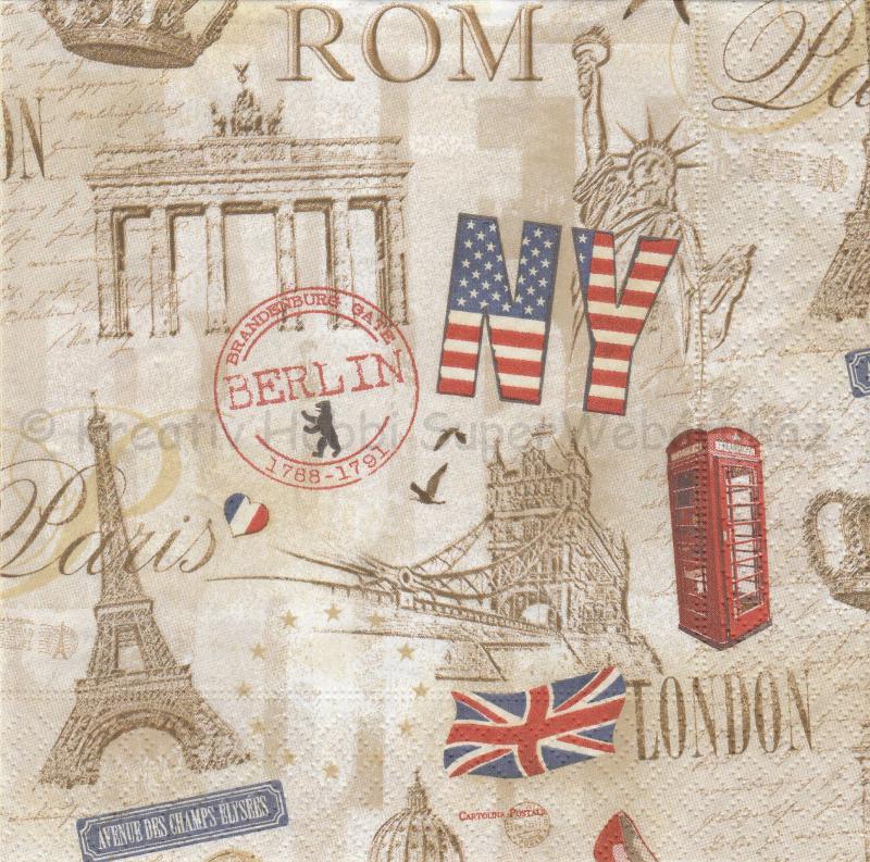 Szalvéta - fővárosok