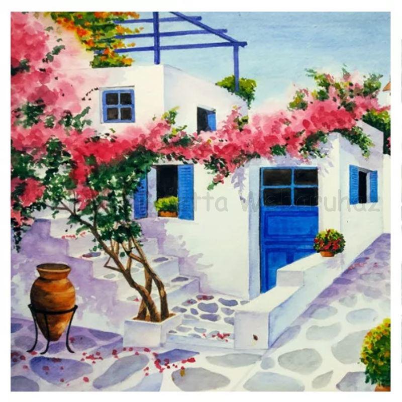 Szalvéta - Görög villa