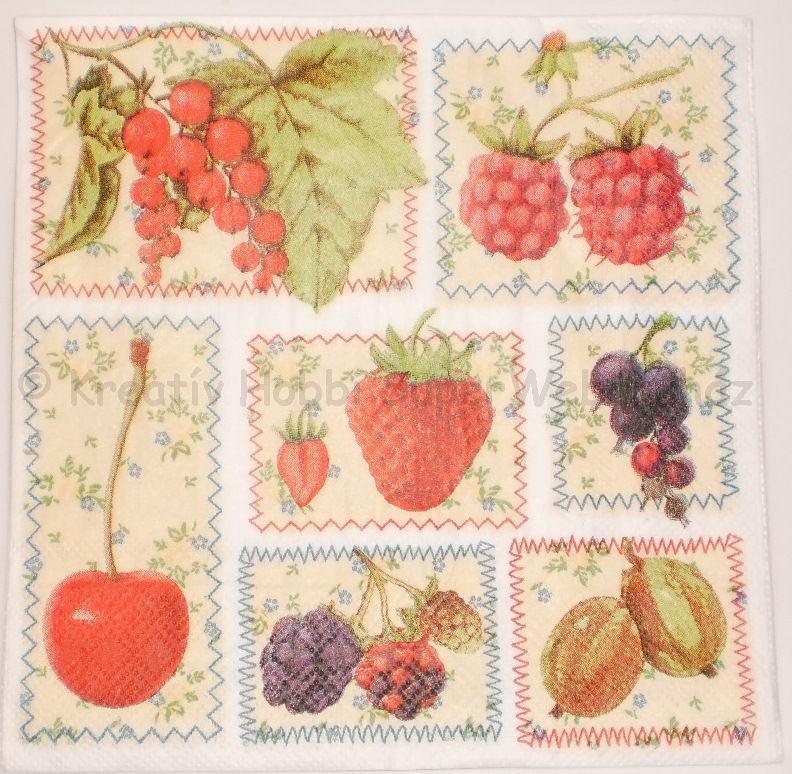 Szalvéta - gyümölcsök