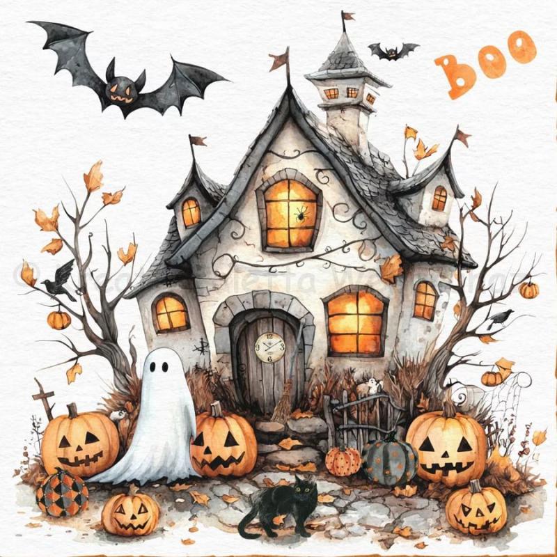 Szalvéta - Halloween Boo