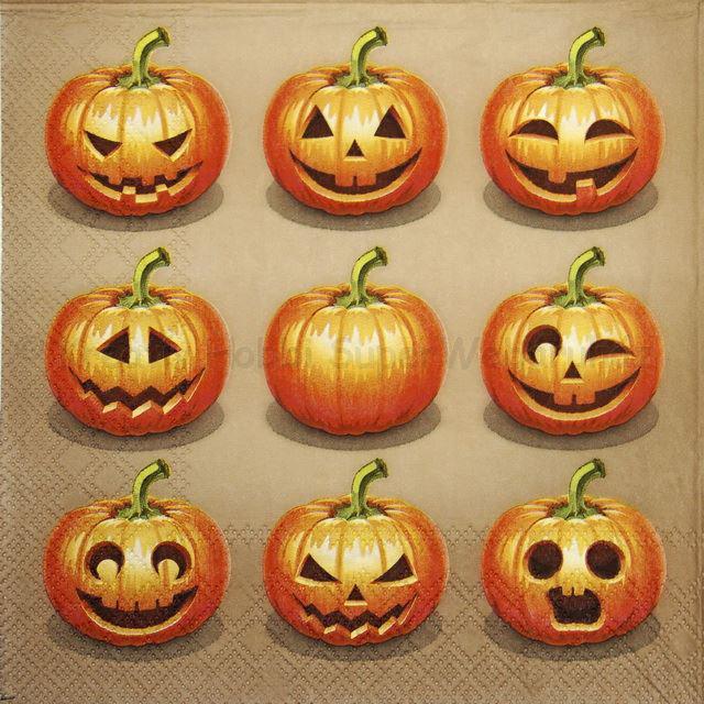Szalvéta - Halloween tök - Pumpkins