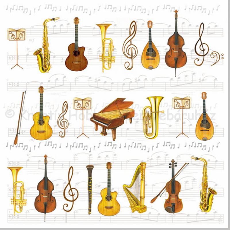 Szalvéta - hangszerek - Orchestra