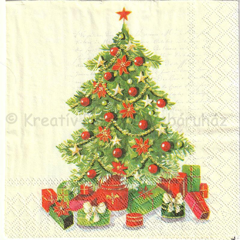 Szalvéta - karácsonyfa