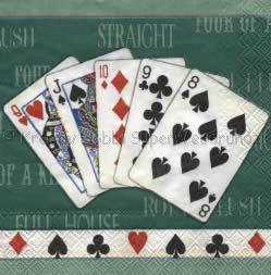 Szalvéta - kártya, francia