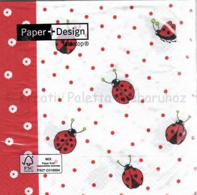 Szalvéta - katicák