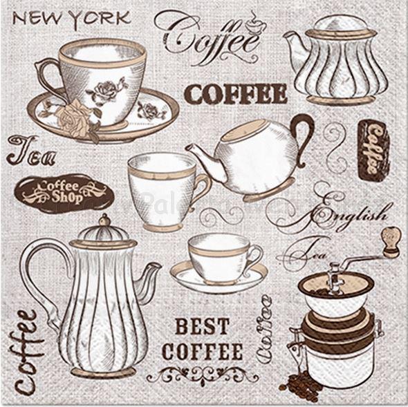 Szalvéta - kávé aroma