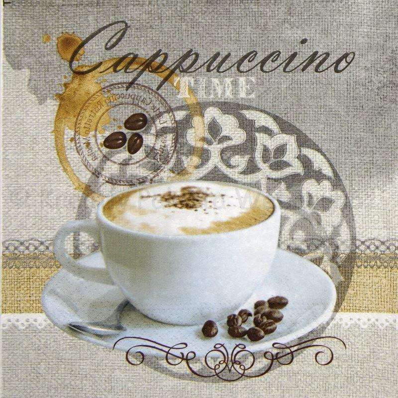 Szalvéta - kávé-capuccino