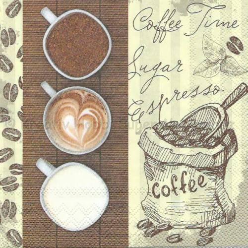 Szalvéta - kávé trió - Coffee Trio