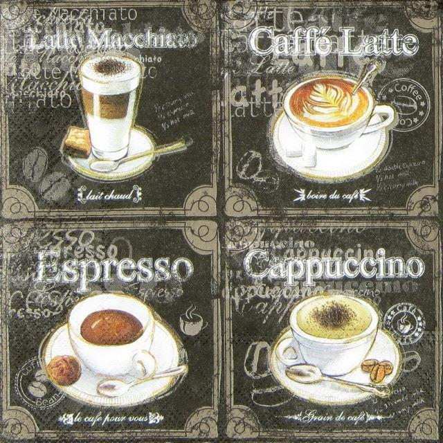 Szalvéta - kávéfajták - Types Of Coffee