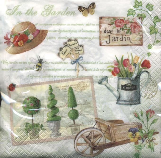 Szalvéta - kertészkedés