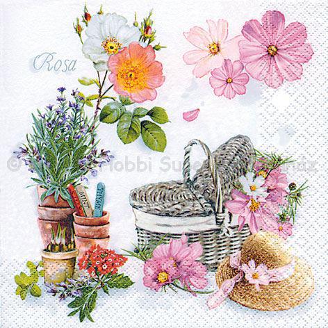 Szalvéta - kertészkedés